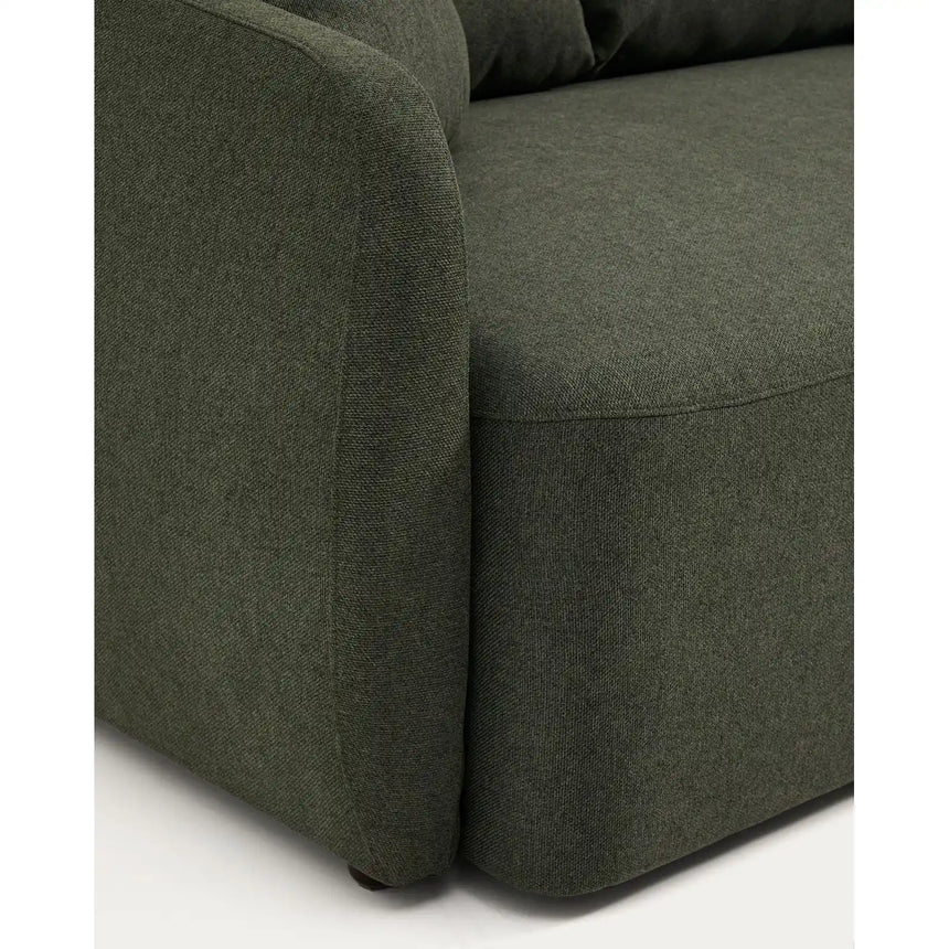 3-Sitzer-Bettsofa Laira in dunkelgrüner Chenille, 218 cm, FSC Mix Credit von Kave Home – Bild 10