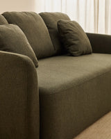 3-Sitzer-Bettsofa Laira in dunkelgrüner Chenille, 218 cm, FSC Mix Credit von Kave Home – Bild 2