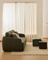 3-Sitzer-Bettsofa Laira in dunkelgrüner Chenille, 218 cm, FSC Mix Credit von Kave Home – Bild 3