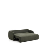 3-Sitzer-Bettsofa Laira in dunkelgrüner Chenille, 218 cm, FSC Mix Credit von Kave Home – Bild 8