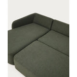 3-Sitzer-Bettsofa Laira in dunkelgrüner Chenille und Chaiselongue links, 246 cm, FSC Mix Credit von Kave Home – Produktbild 10