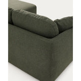 3-Sitzer-Bettsofa Laira in dunkelgrüner Chenille und Chaiselongue links, 246 cm, FSC Mix Credit von Kave Home – Produktbild 11