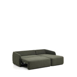 3-Sitzer-Bettsofa Laira in dunkelgrüner Chenille und Chaiselongue rechts, 246 cm, FSC Mix Credit von Kave Home – Bild 8