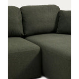 3-Sitzer-Bettsofa Laira in dunkelgrüner Chenille und Chaiselongue rechts, 246 cm, FSC Mix Credit von Kave Home – Bild 9