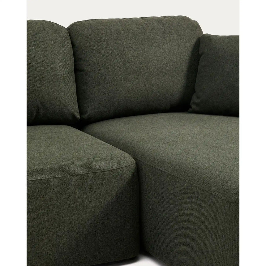 3-Sitzer-Bettsofa Laira in dunkelgrüner Chenille und Chaiselongue rechts, 246 cm, FSC Mix Credit von Kave Home – Bild 9