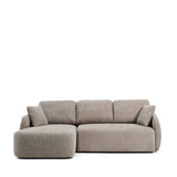 3-Sitzer-Bettsofa Laira in taupefarbener Chenille und Chaiselongue links, 246 cm, FSC Mix Credit von Kave Home – Produktbild 1
