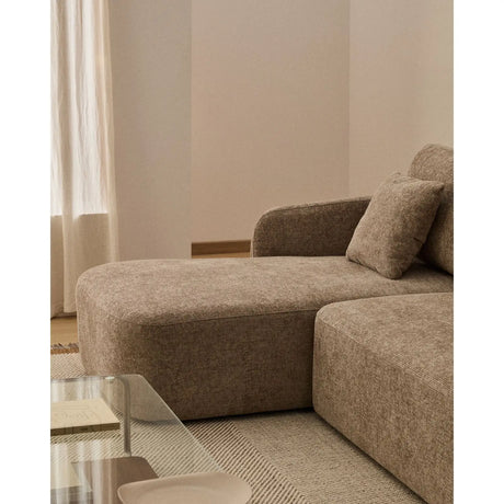 3-Sitzer-Bettsofa Laira in taupefarbener Chenille und Chaiselongue links, 246 cm, FSC Mix Credit von Kave Home – Produktbild 3