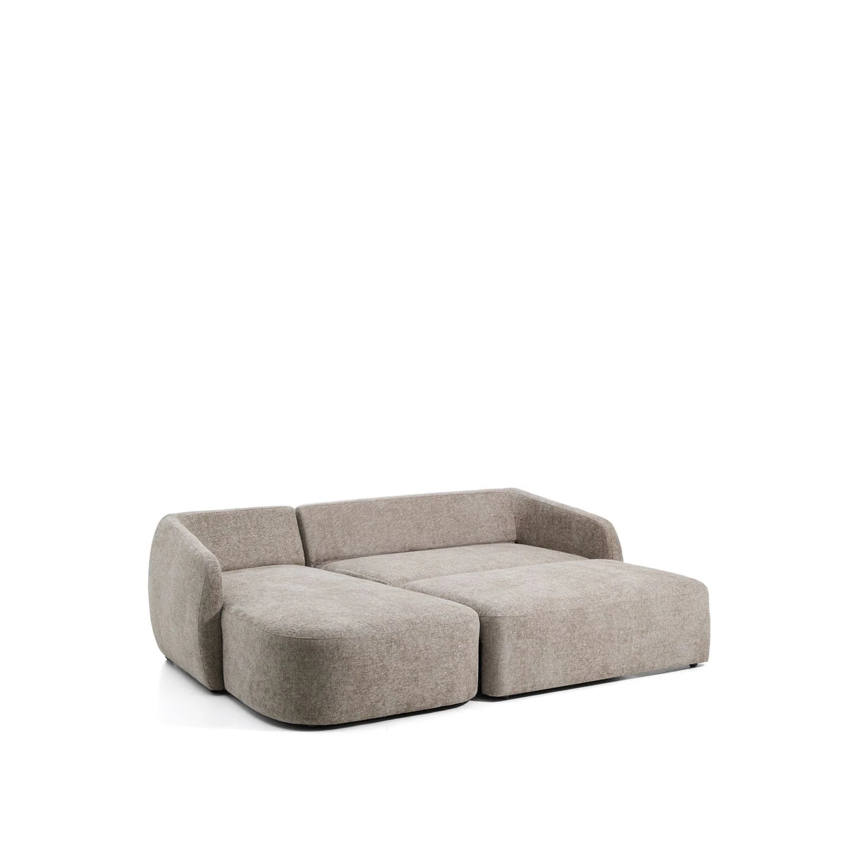 3-Sitzer-Bettsofa Laira in taupefarbener Chenille und Chaiselongue links, 246 cm, FSC Mix Credit von Kave Home – Produktbild 8