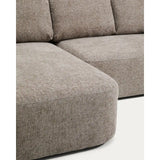 3-Sitzer-Bettsofa Laira in taupefarbener Chenille und Chaiselongue links, 246 cm, FSC Mix Credit von Kave Home – Produktbild 9