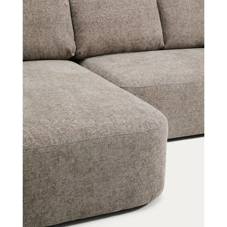 3-Sitzer-Bettsofa Laira in taupefarbener Chenille und Chaiselongue links, 246 cm, FSC Mix Credit von Kave Home – Produktbild 9