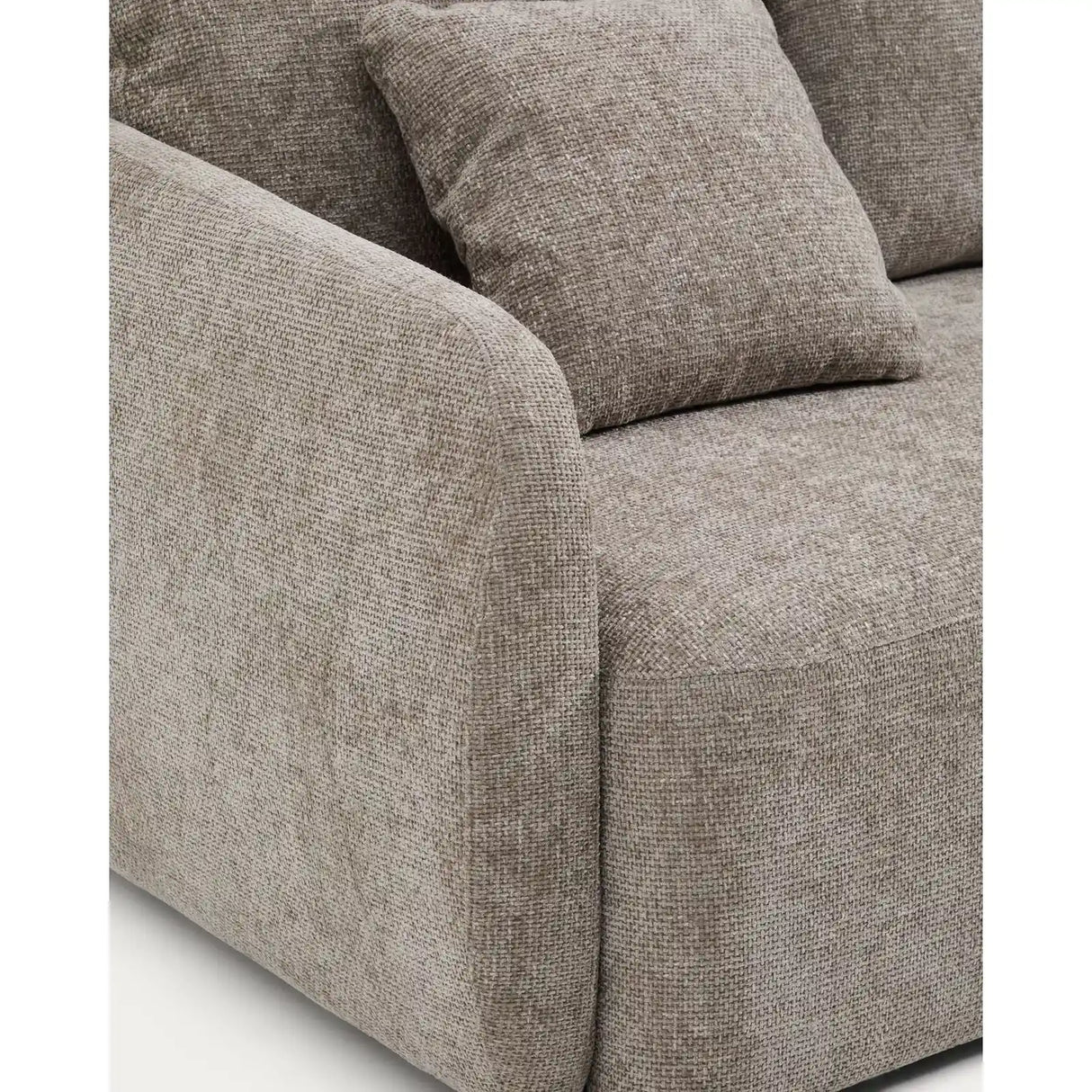3-Sitzer-Bettsofa Laira in taupefarbener Chenille und Chaiselongue rechts, 246 cm, FSC Mix Credit von Kave Home – Produktbild 10