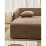 3-Sitzer-Bettsofa Laira in taupefarbener Chenille und Chaiselongue rechts, 246 cm, FSC Mix Credit von Kave Home – Produktbild 2