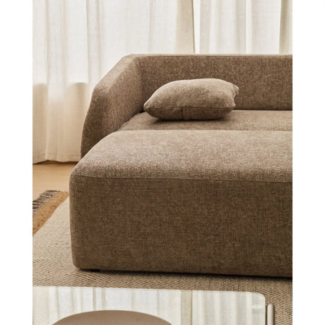 3-Sitzer-Bettsofa Laira in taupefarbener Chenille und Chaiselongue rechts, 246 cm, FSC Mix Credit von Kave Home – Produktbild 2