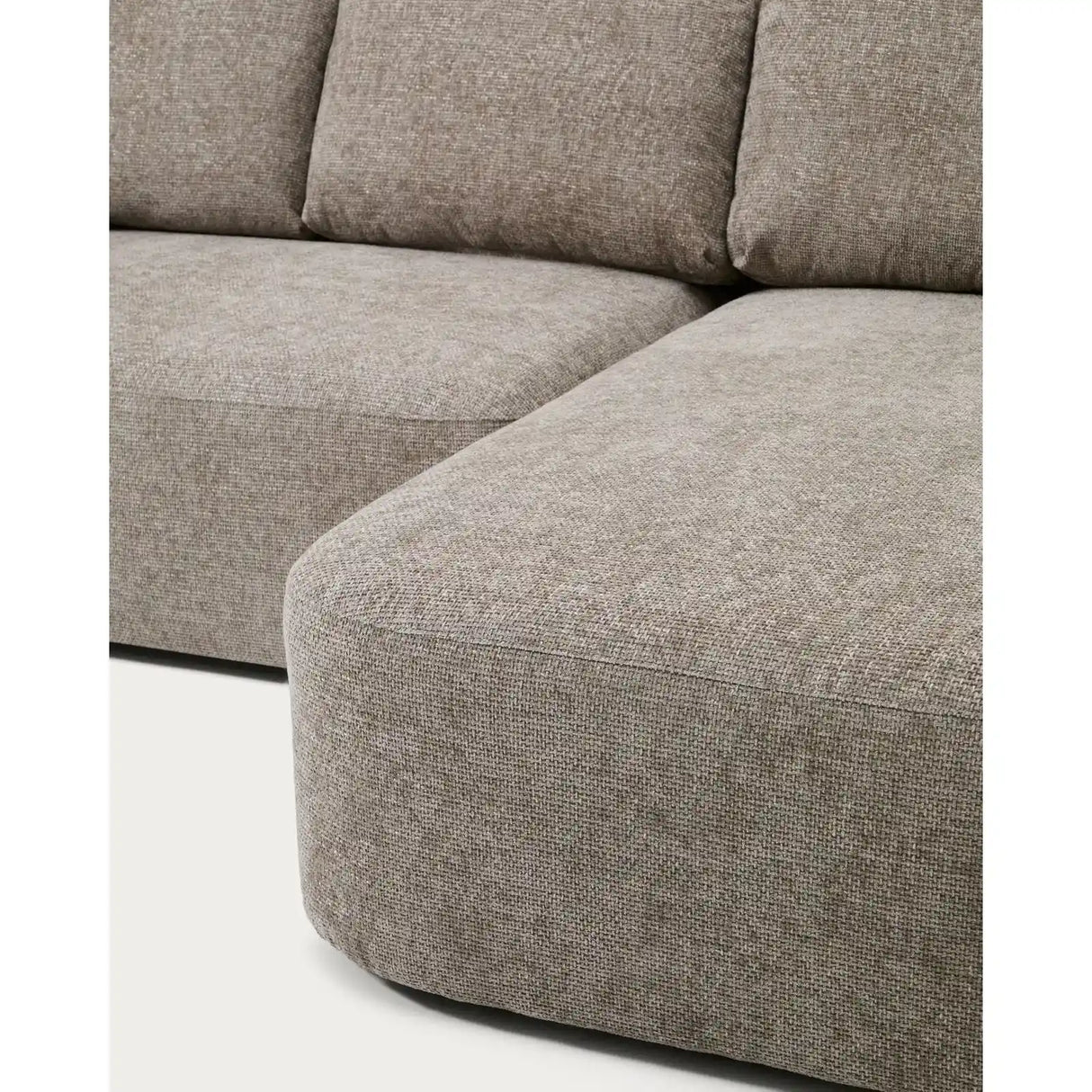 3-Sitzer-Bettsofa Laira in taupefarbener Chenille und Chaiselongue rechts, 246 cm, FSC Mix Credit von Kave Home – Produktbild 9