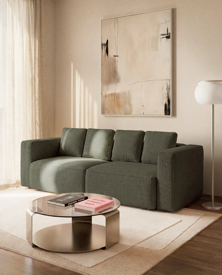 3-Sitzer-Bettsofa Marela in Grün, 236 cm, FSC Mix Credit von Kave Home – Bild 2