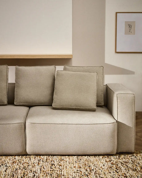 3-Sitzer Bettsofa Marela in beiger Chenille, 236 cm, FSC Mix Credit von Kave Home – Bild 3