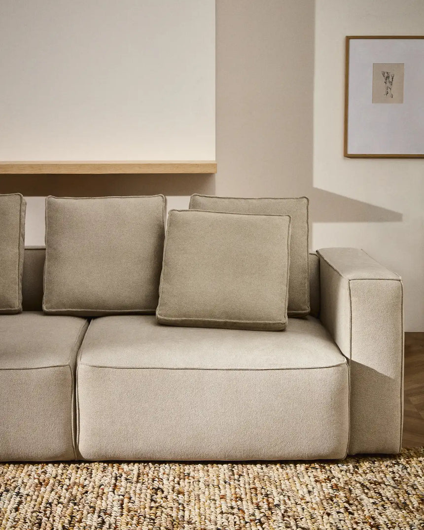 3-Sitzer Bettsofa Marela in beiger Chenille, 236 cm, FSC Mix Credit von Kave Home – Bild 3