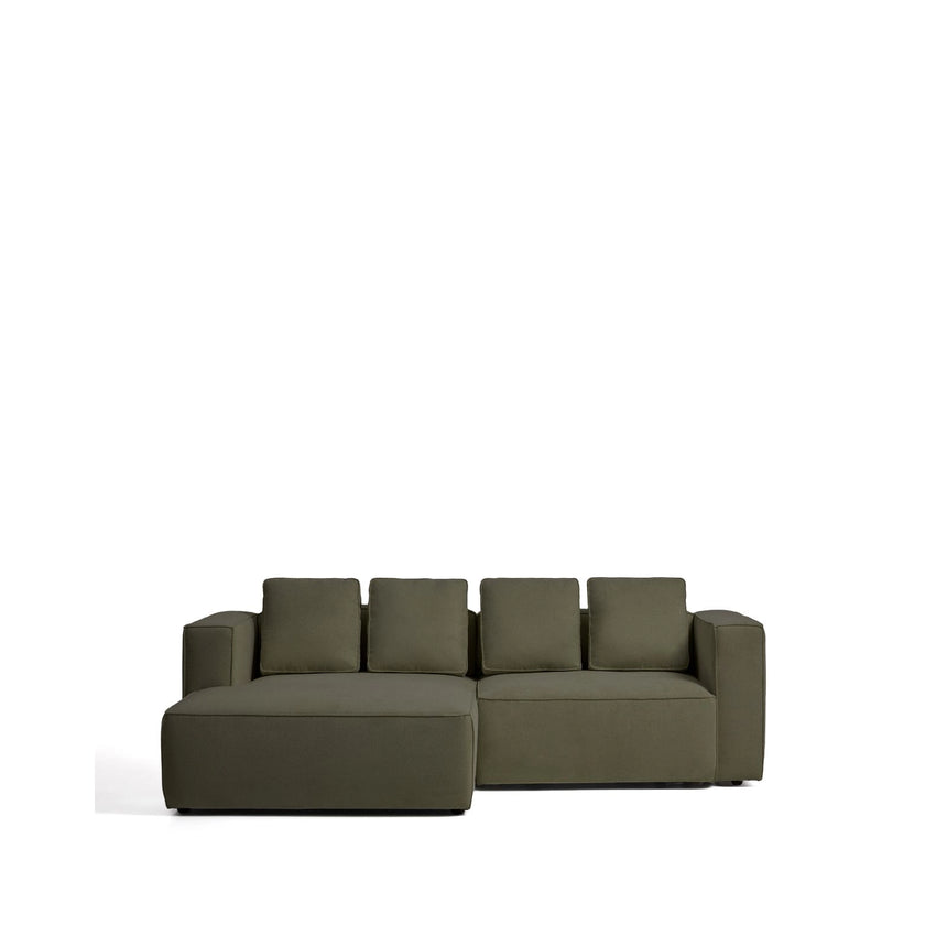 3-Sitzer-Bettsofa Marela mit Chaiselongue links in Grün, 236 cm, FSC Mix Credit von Kave Home – Bild 1