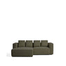 3-Sitzer-Bettsofa Marela mit Chaiselongue links in Grün, 236 cm, FSC Mix Credit von Kave Home – Bild 1