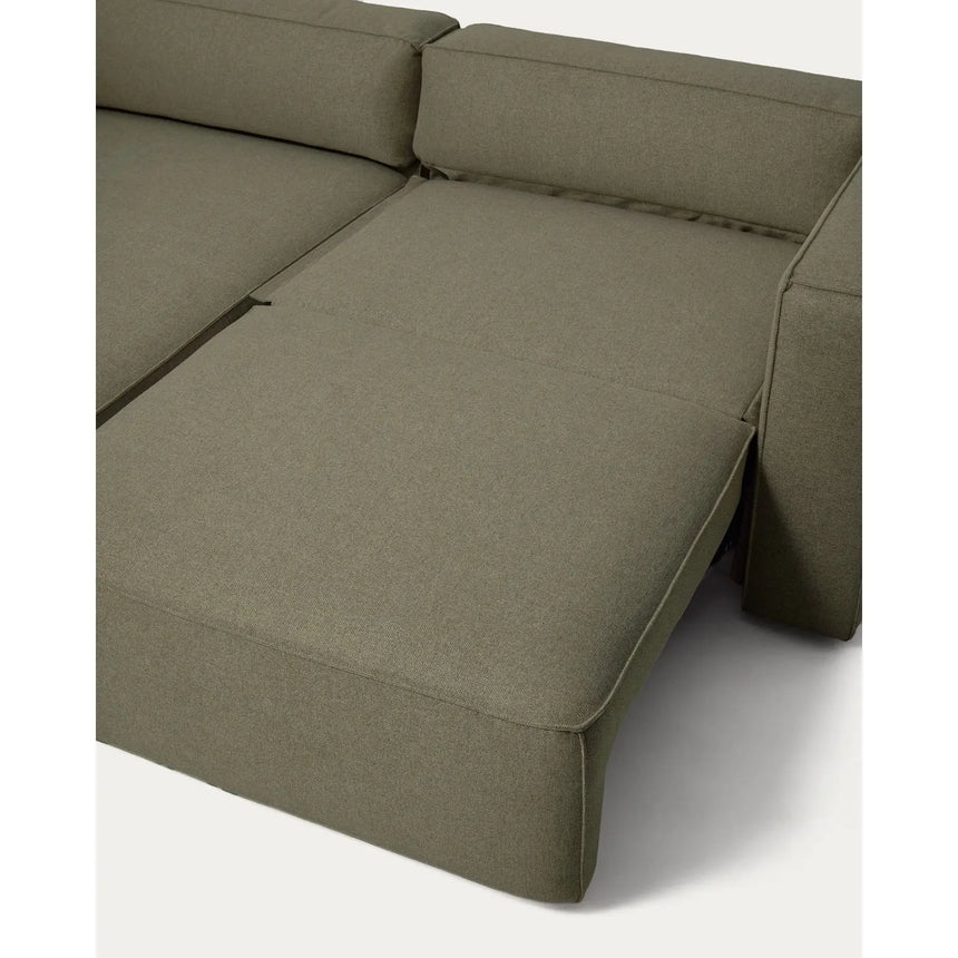 3-Sitzer-Bettsofa Marela mit Chaiselongue links in Grün, 236 cm, FSC Mix Credit von Kave Home – Bild 13