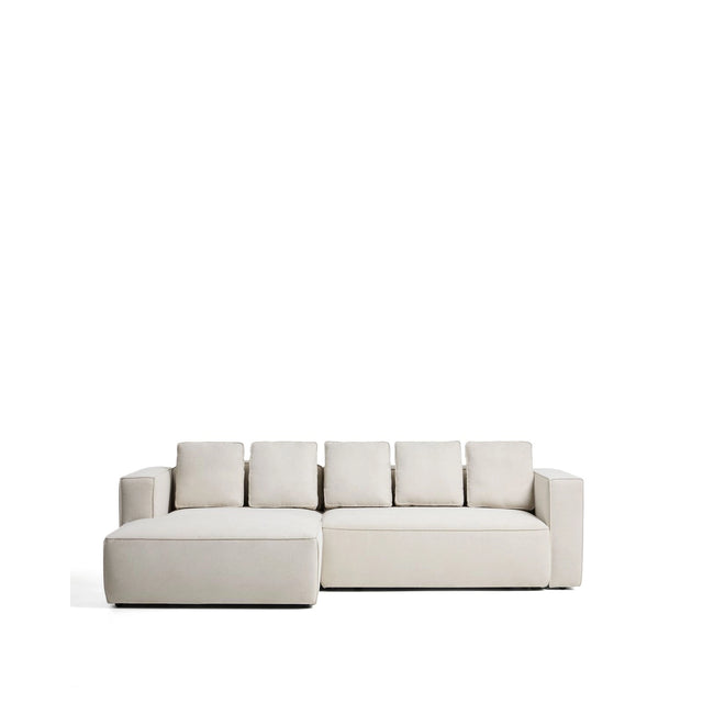 3-Sitzer Bettsofa Marela mit Chaiselongue links in beiger Chenille, 276 cm, FSC Mix Credit von Kave Home – Bild 1