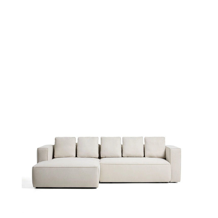 3-Sitzer Bettsofa Marela mit Chaiselongue links in beiger Chenille, 276 cm, FSC Mix Credit von Kave Home – Bild 1
