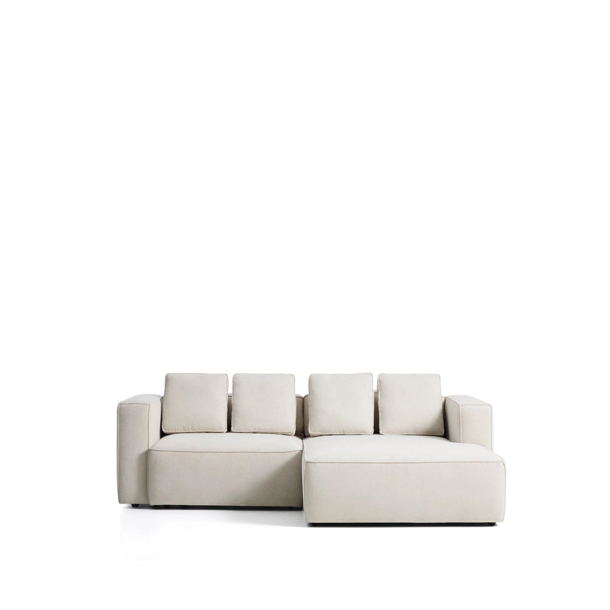 3-Sitzer Bettsofa Marela mit Chaiselongue rechts in beiger Chenille, 236 cm, FSC Mix Credit von Kave Home – Bild 1