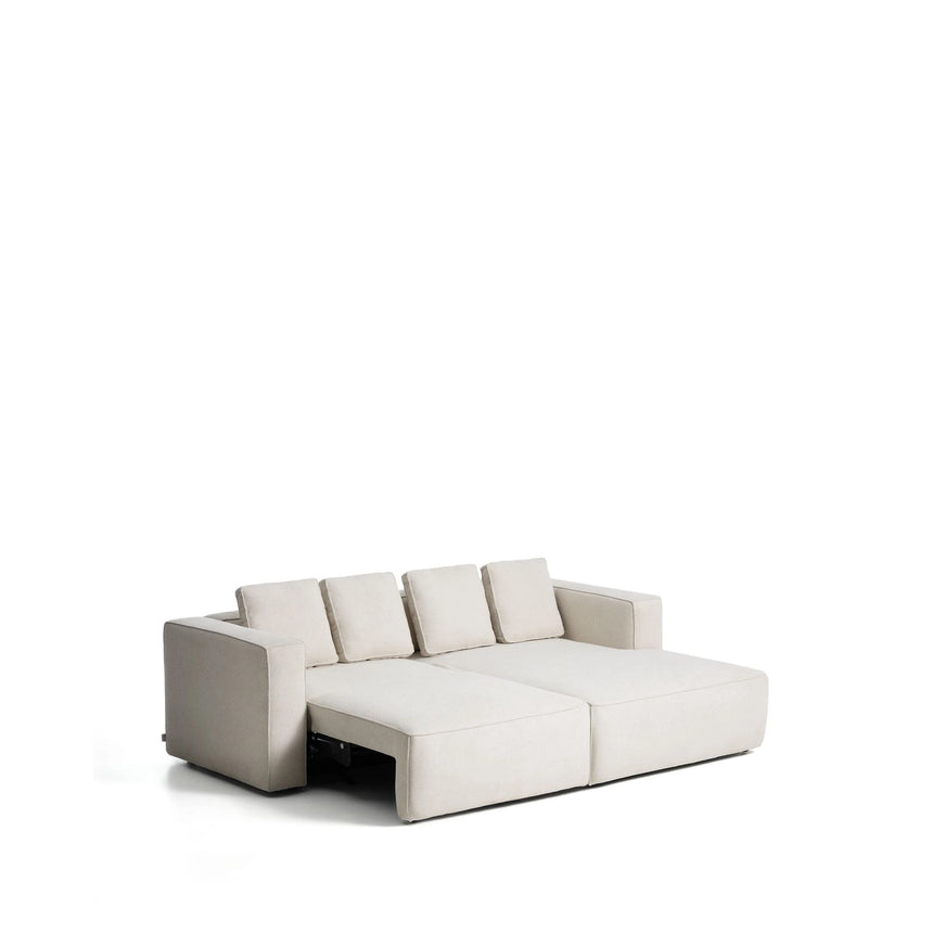 3-Sitzer Bettsofa Marela mit Chaiselongue rechts in beiger Chenille, 236 cm, FSC Mix Credit von Kave Home – Bild 7