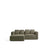 3-Sitzer-Bettsofa Marela mit aufklappbarer Chaiselongue links in Grün, 236 cm, FSC Mix Credit von Kave Home – Bild 1