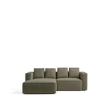 3-Sitzer-Bettsofa Marela mit aufklappbarer Chaiselongue links in Grün, 236 cm, FSC Mix Credit von Kave Home – Bild 1