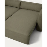 3-Sitzer-Bettsofa Marela mit aufklappbarer Chaiselongue links in Grün, 236 cm, FSC Mix Credit von Kave Home – Bild 15