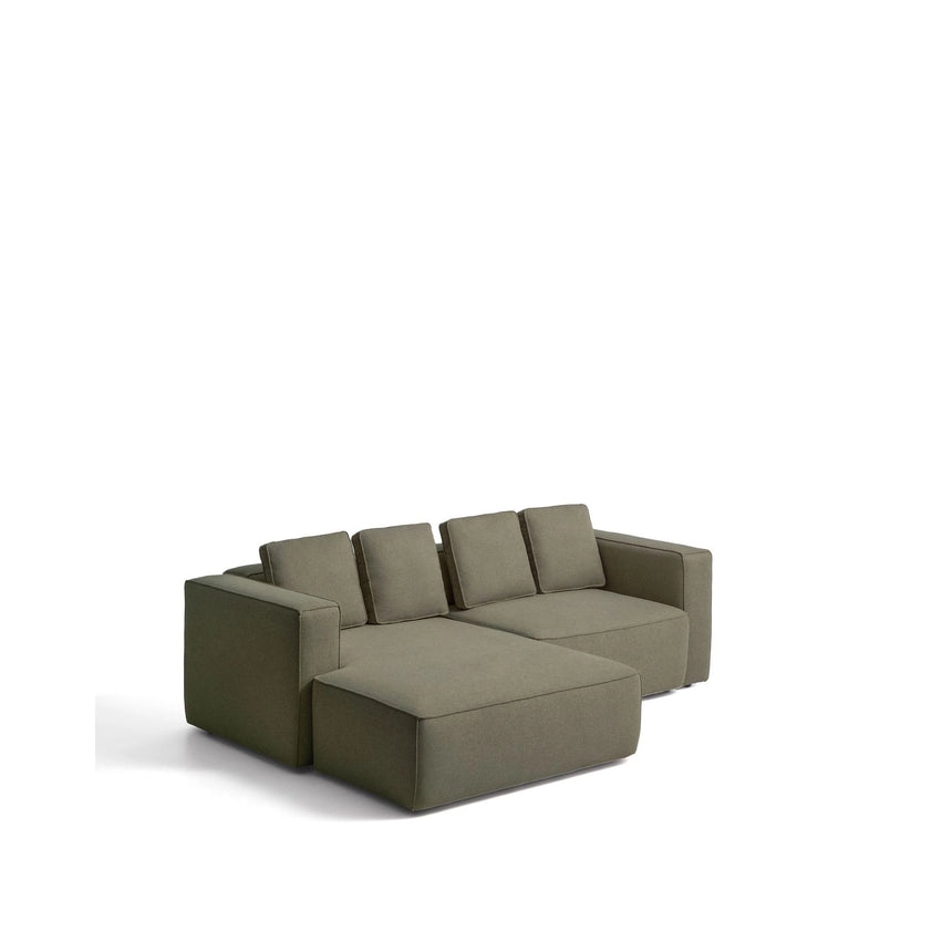 3-Sitzer-Bettsofa Marela mit aufklappbarer Chaiselongue links in Grün, 236 cm, FSC Mix Credit von Kave Home – Bild 3