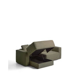 3-Sitzer-Bettsofa Marela mit aufklappbarer Chaiselongue links in Grün, 236 cm, FSC Mix Credit von Kave Home – Bild 4