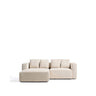 3-Sitzer-Bettsofa Marela mit aufklappbarer Chaiselongue links in Écru, 236 cm, FSC Mix Credit von Kave Home – Bild 1