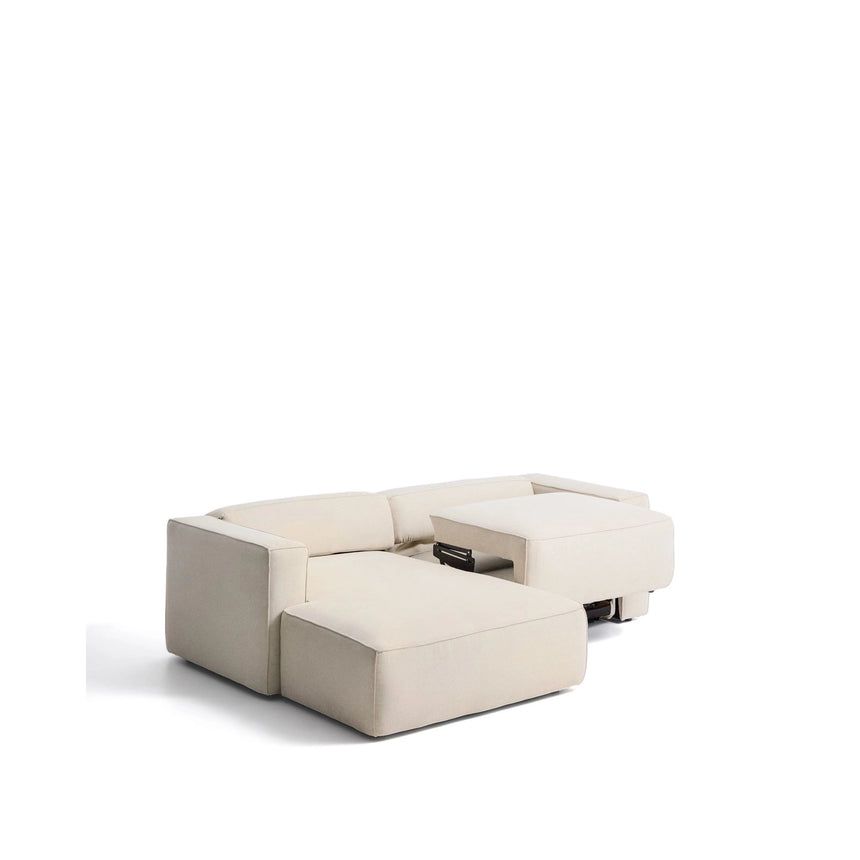 3-Sitzer-Bettsofa Marela mit aufklappbarer Chaiselongue links in Écru, 236 cm, FSC Mix Credit von Kave Home – Bild 7