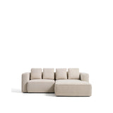 3-Sitzer-Bettsofa Marela mit aufklappbarer Chaiselongue rechts in Ecru, 236 cm, FSC Mix Credit von Kave Home – Bild 1