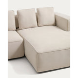 3-Sitzer-Bettsofa Marela mit aufklappbarer Chaiselongue rechts in Ecru, 236 cm, FSC Mix Credit von Kave Home – Bild 13