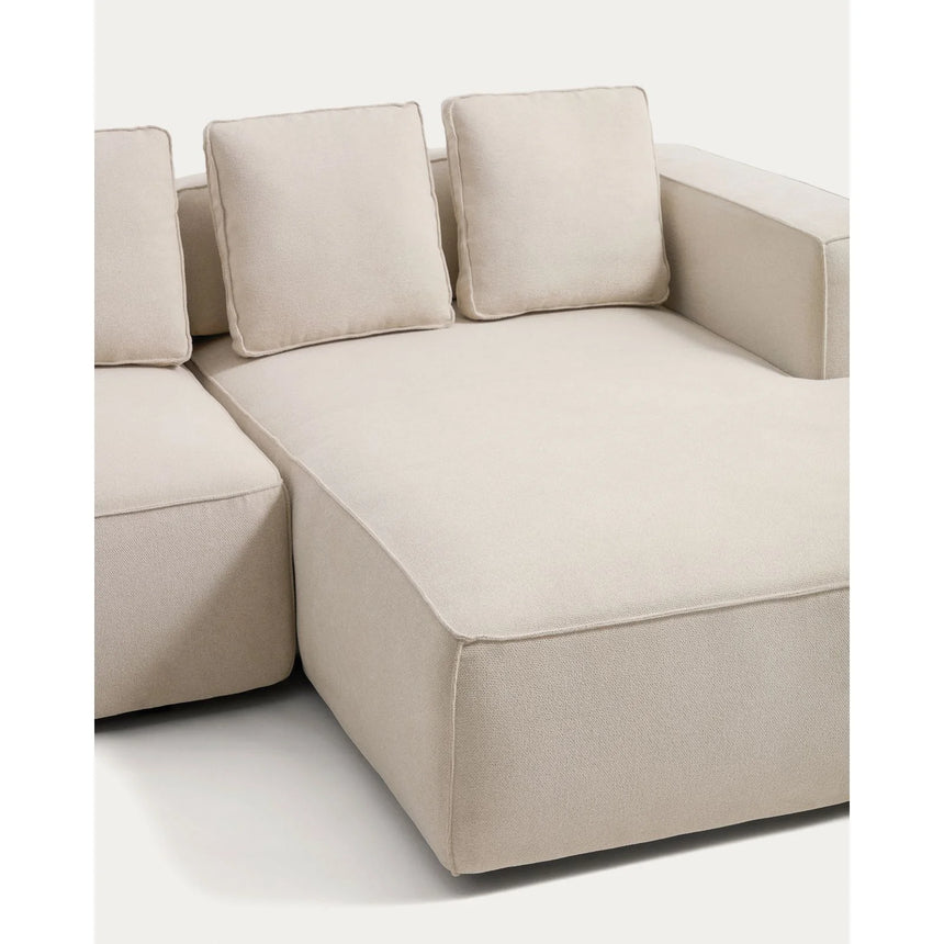 3-Sitzer-Bettsofa Marela mit aufklappbarer Chaiselongue rechts in Ecru, 236 cm, FSC Mix Credit von Kave Home – Bild 13