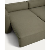 3-Sitzer-Bettsofa Marela mit aufklappbarer Chaiselongue rechts in Grün, 236 cm, FSC Mix Credit von Kave Home – Bild 14