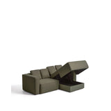 3-Sitzer-Bettsofa Marela mit aufklappbarer Chaiselongue rechts in Grün, 236 cm, FSC Mix Credit von Kave Home – Bild 4