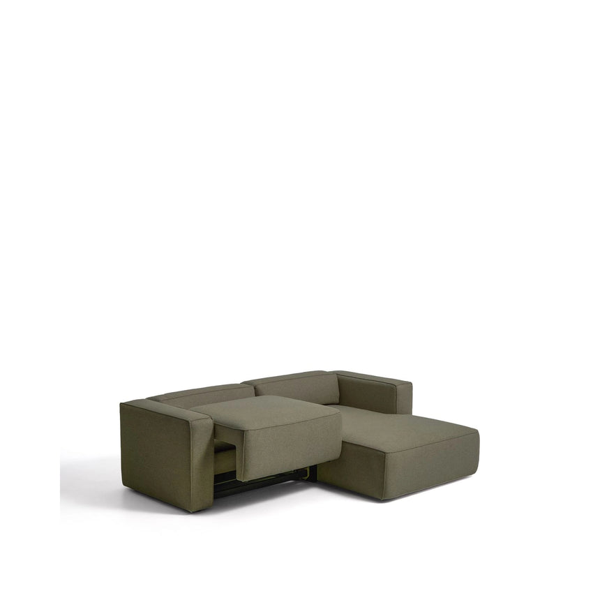 3-Sitzer-Bettsofa Marela mit aufklappbarer Chaiselongue rechts in Grün, 236 cm, FSC Mix Credit von Kave Home – Bild 7