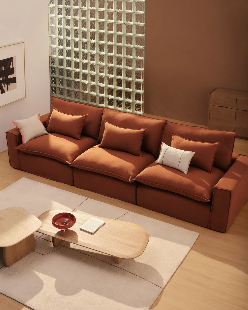 3-Sitzer-Modularsofa Anarela mit abnehmbarem Bezug aus 100 % Leinen, 310 cm, FSC Mix Credit von Kave Home – Bild 1