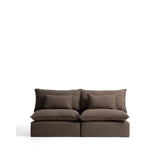 3-Sitzer-Modularsofa Anarela mit abnehmbarem Bezug aus 100 % Leinen in Taupe, 220 cm, FSC Mix Credit von Kave Home – Bild 1