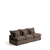 3-Sitzer-Modularsofa Anarela mit abnehmbarem Bezug aus 100 % Leinen in Taupe, 270 cm, FSC Mix Credit von Kave Home – Bild 8
