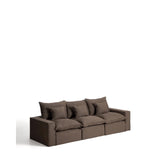 3-Sitzer-Modularsofa Anarela mit abnehmbarem Bezug aus 100 % Leinen in Taupe, 310 cm, FSC Mix Credit von Kave Home – Bild 5