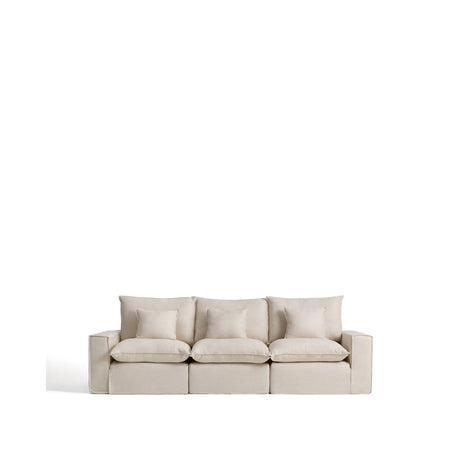 3-Sitzer-Modularsofa Anarela mit abnehmbarem Bezug aus Leinen und Viskose, 310 cm, FSC Mix Credit von Kave Home – Bild 1