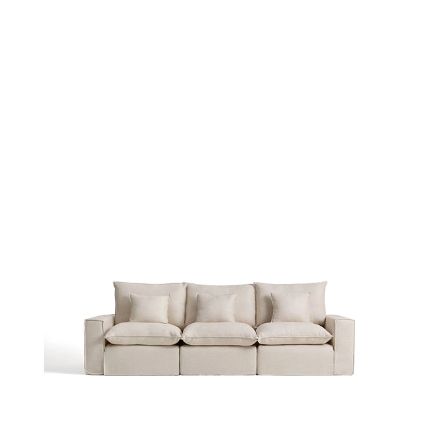 3-Sitzer-Modularsofa Anarela mit abnehmbarem Bezug aus Leinen und Viskose, 310 cm, FSC Mix Credit von Kave Home – Bild 1