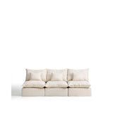 3-Sitzer-Modularsofa Anarela mit abnehmbarem Bezug aus Leinen und Viskose in Beige, 270 cm, FSC Mix Credit von Kave Home – Bild 1