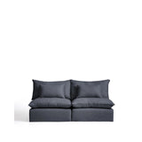 3-Sitzer-Modularsofa Anarela mit abnehmbarem Bezug aus Leinen und Viskose in Dunkelgrau, 220 cm, FSC Mix Credit von Kave Home – Bild 1