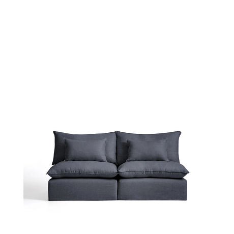 3-Sitzer-Modularsofa Anarela mit abnehmbarem Bezug aus Leinen und Viskose in Dunkelgrau, 220 cm, FSC Mix Credit von Kave Home – Bild 1
